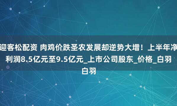 迎客松配资 肉鸡价跌圣农发展却逆势大增！上半年净利润8.5亿元至9.5亿元_上市公司股东_价格_白羽